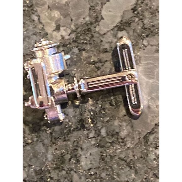 Rare! Original Vintage Hickok Nauticals Fishing Reel Cufflinks - Picture 5 of 8